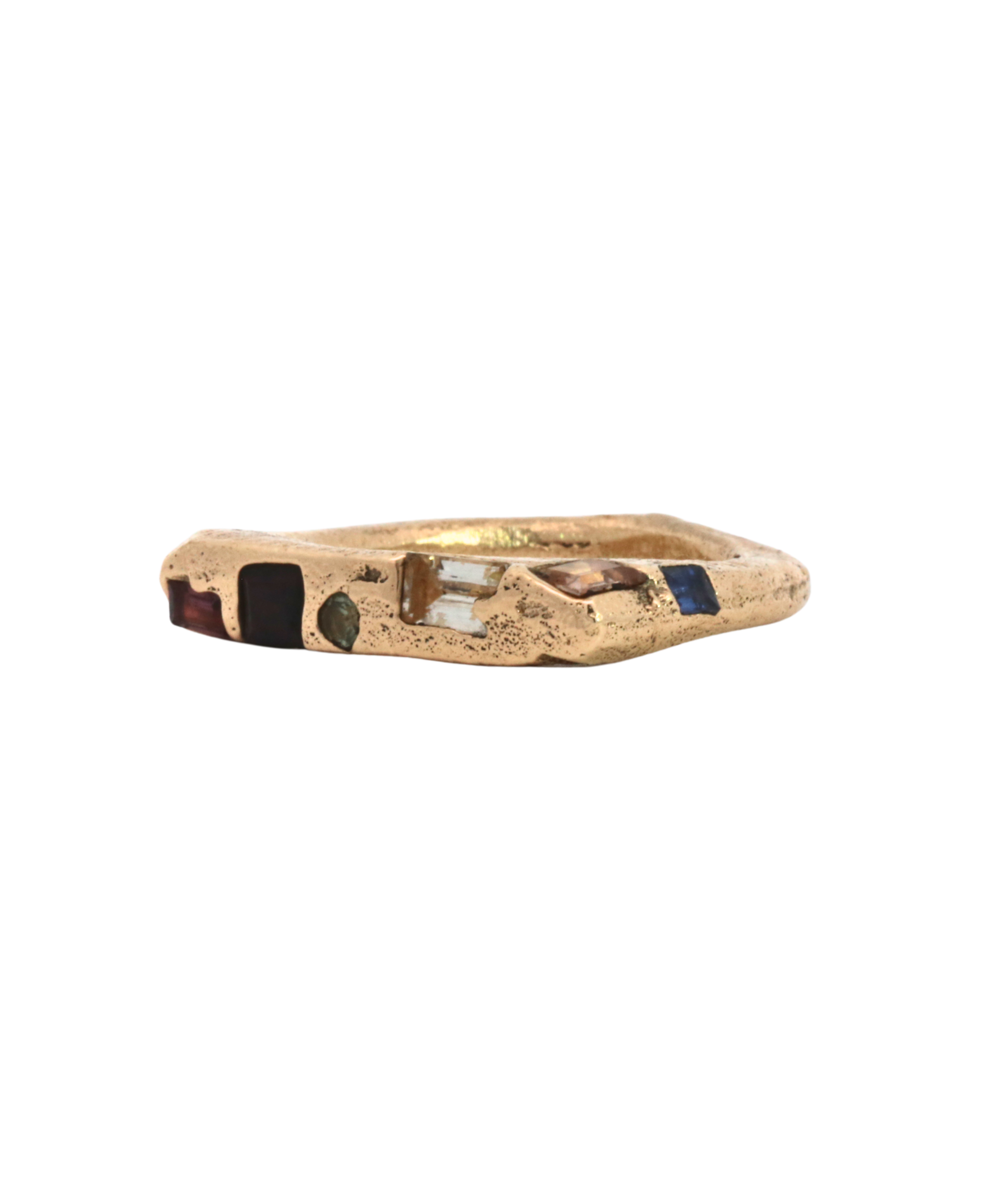 HYGGE Ring Sand Cast in 14K Fairmined gold, sand cast