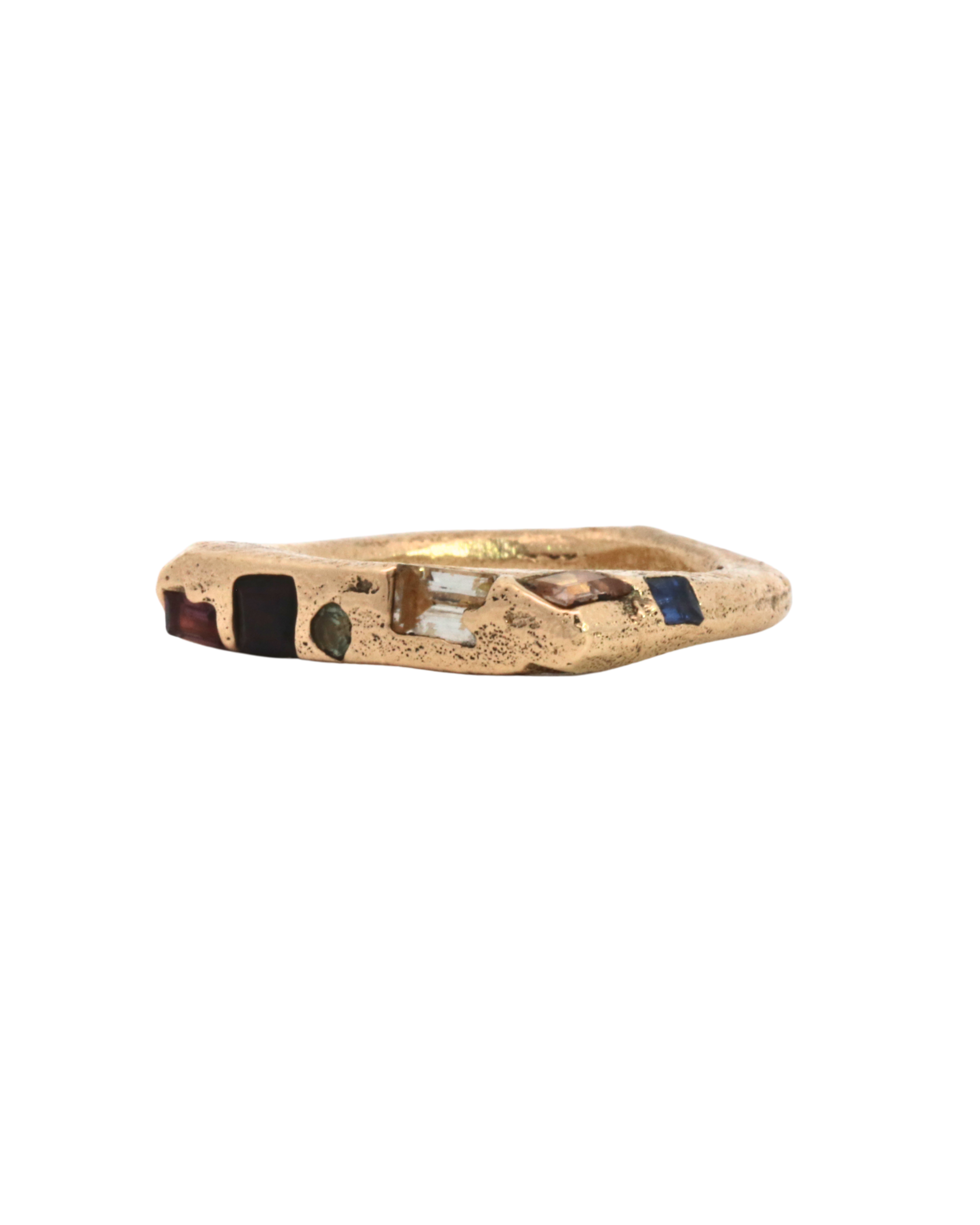 HYGGE Ring Sand Cast in 14K Fairmined gold, sand cast
