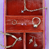 Jewelry Box - Pink Tourmaline / Carnelian