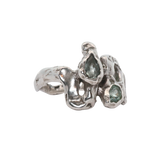 SNAKE Ring - Sterling Silver + Tourmaline