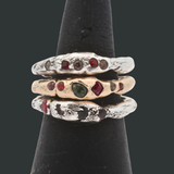 RAVEN Ring No. 042623 - Sterling Silver + Sapphire