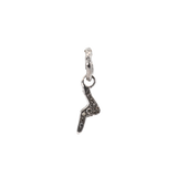 LIGHTNING Charm - Sterling Silver + Pavé