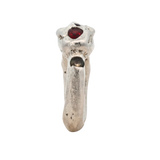 ANIMAL Big Cat Statement Ring No.042601 - Sterling Silver + Sapphires, Ruby