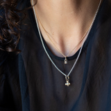 BB Birthstone Necklace / Charm - Sterling Silver