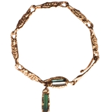 Gold - FRIKA Link Bracelet with Tourmalines