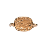 FRIKA Round Signet Ring in 14K Yellow Fairmined Gold