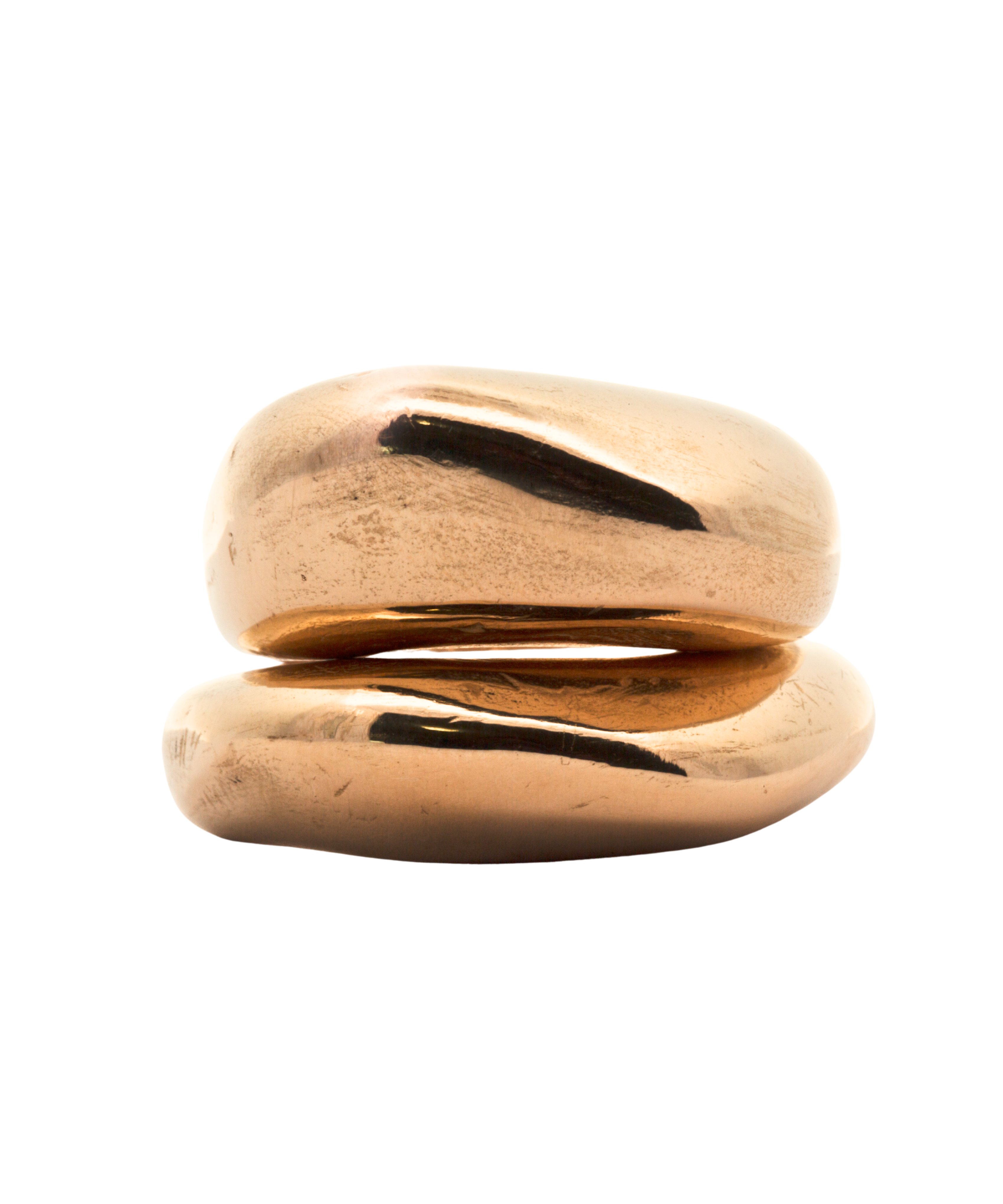 GLENR Dome Ring Stack in 14K Yellow Fairmined Gold

