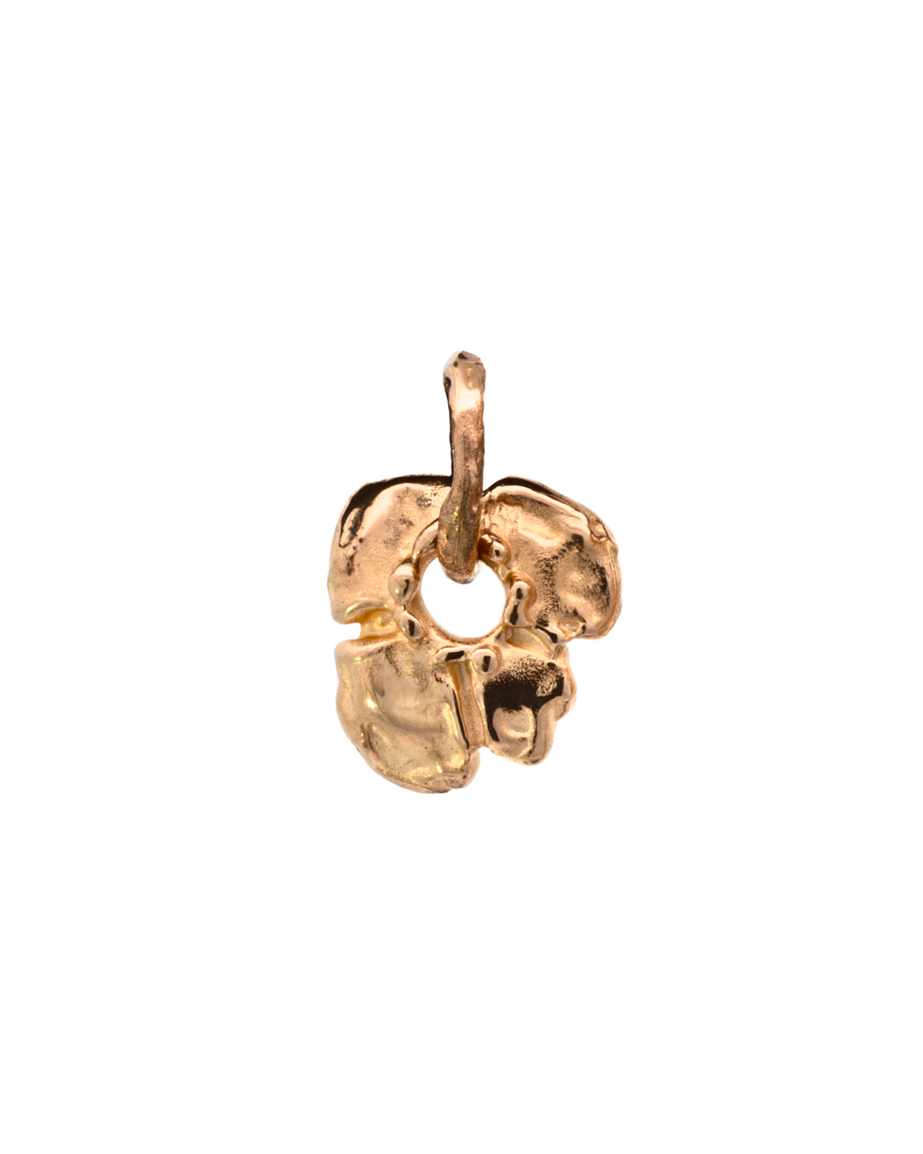 HIBI Flower Charm in 14K Yellow Fairmined Gold