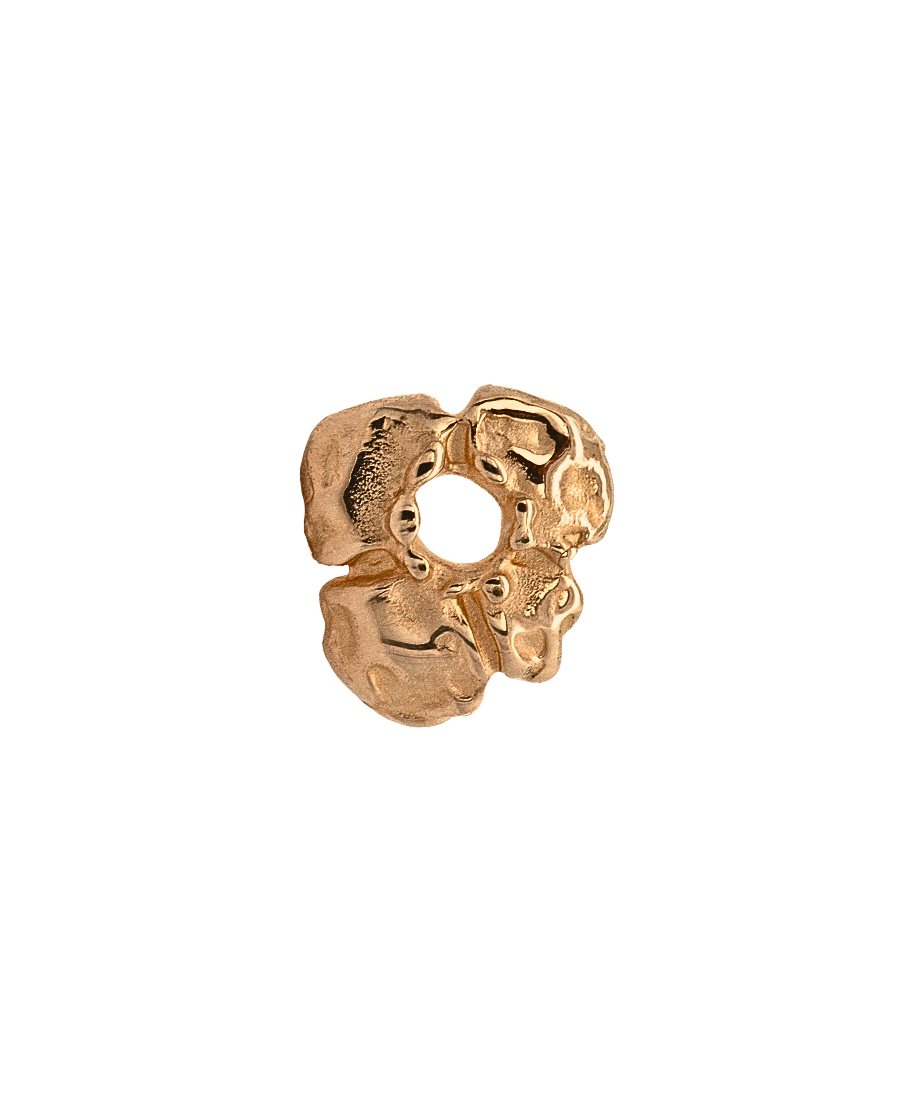 HIBI Single Hoop Charm in 14K Yellow Fairmined Gold