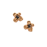 IDUN Stud Earring - Gold  + Black Diamond