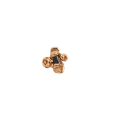 IDUN Stud Earring - Gold  + Black Diamond