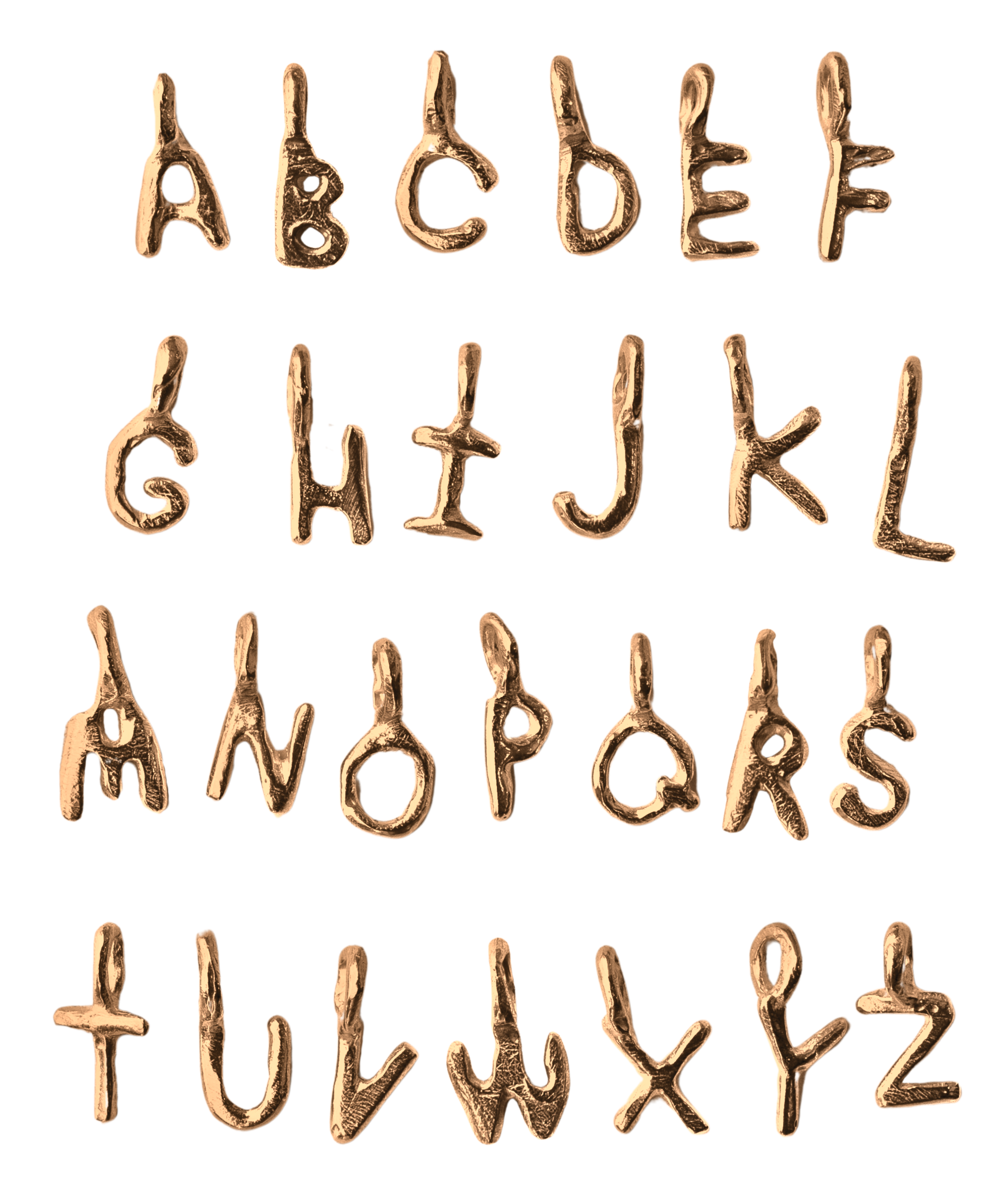 LETTER Charm in 14K Yellow Fairmined Gold