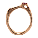 Gold - LOTTE Stacker Ring + Ruby