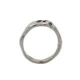 PETALUMA Ring No.032614 - Sterling Silver + Sapphires