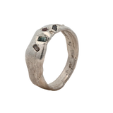 PETALUMA Ring No.042604 - Sterling Silver + Sapphires