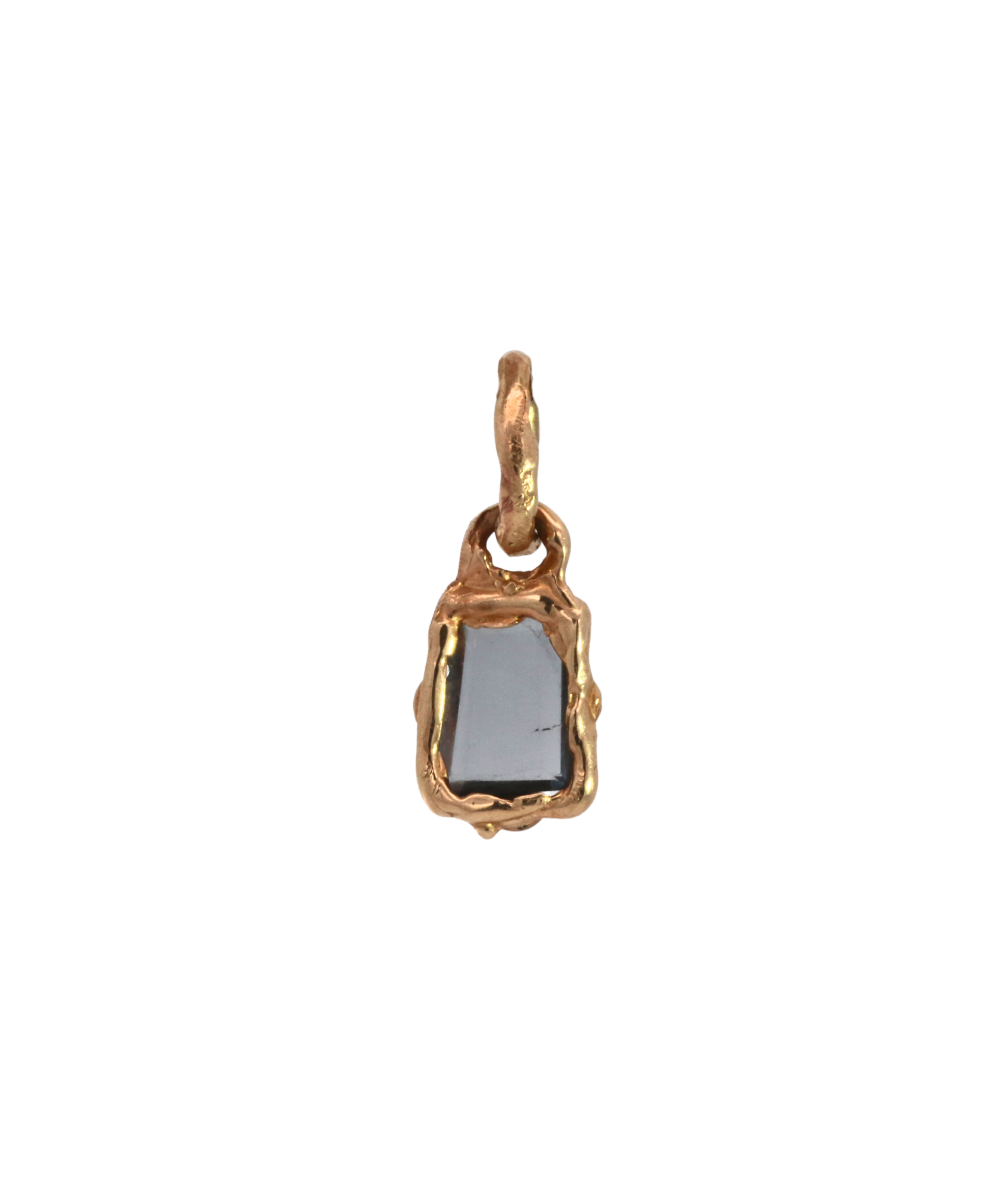 OOAK PORTRAIT Charm detail view, 14K Fairmined gold
