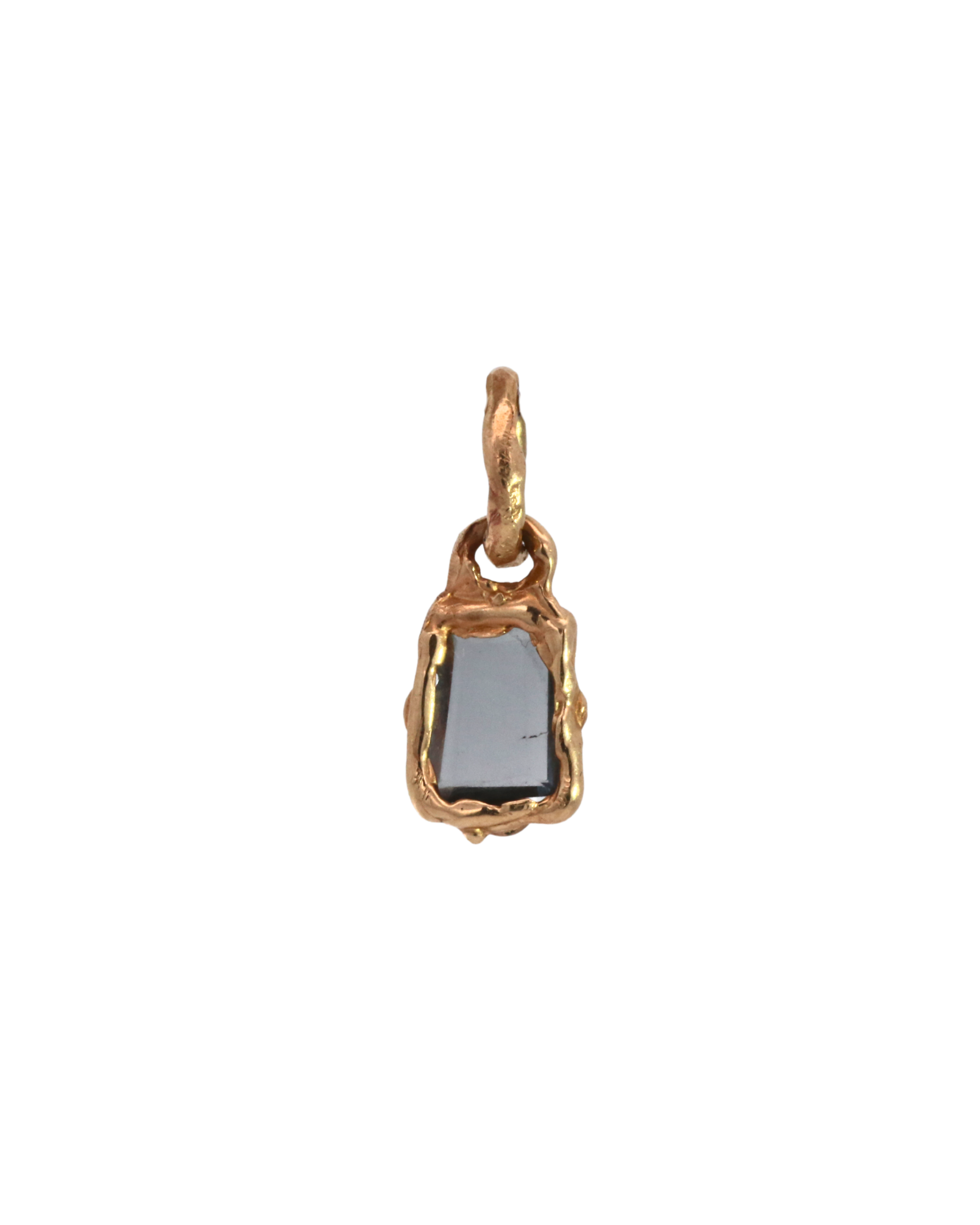 OOAK PORTRAIT Charm detail view, 14K Fairmined gold