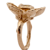 Gold - RORA Giant Flower Signet Ring