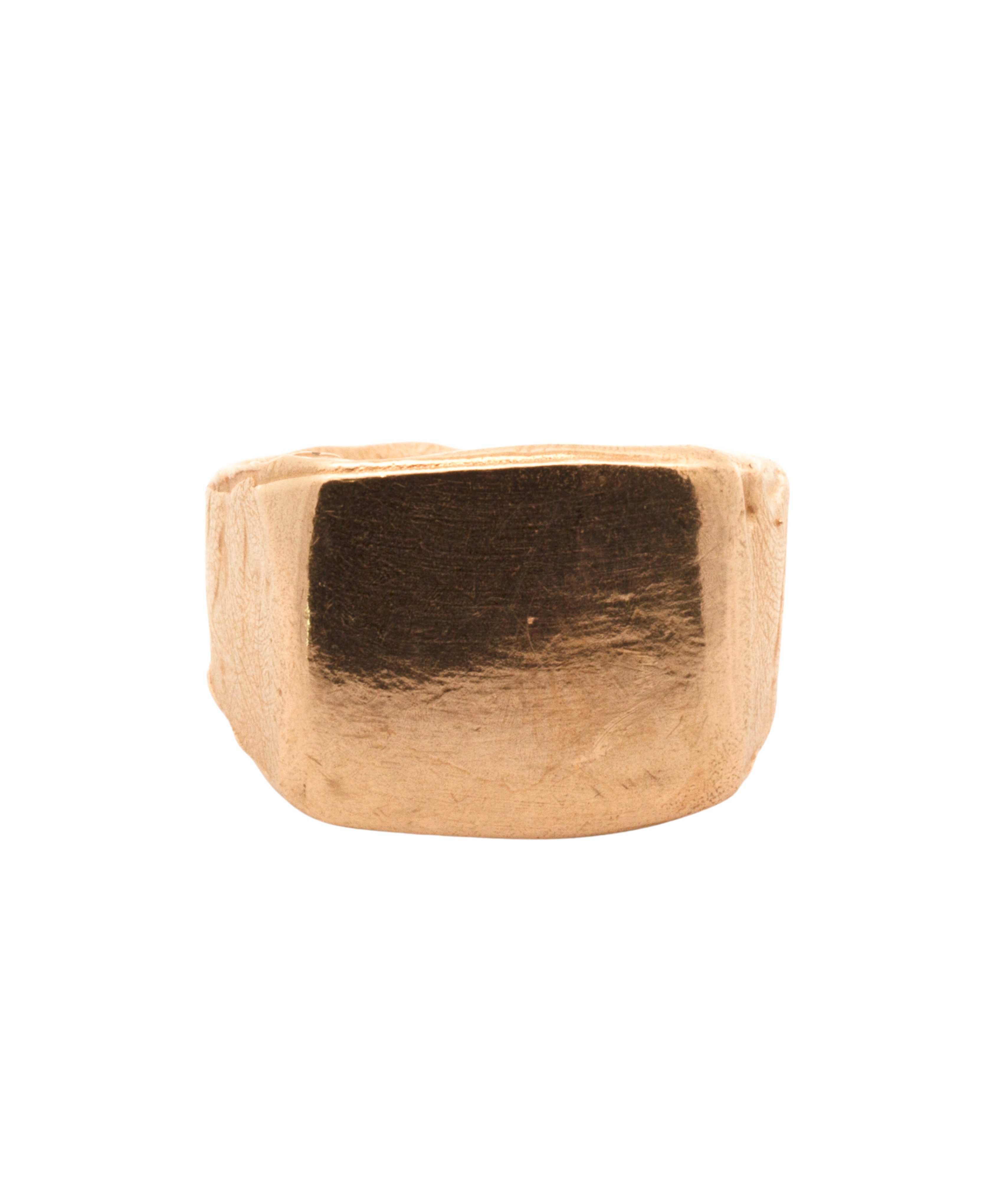 Side View of HANSI Signet Ring Highlighting Fluid Wavy Band