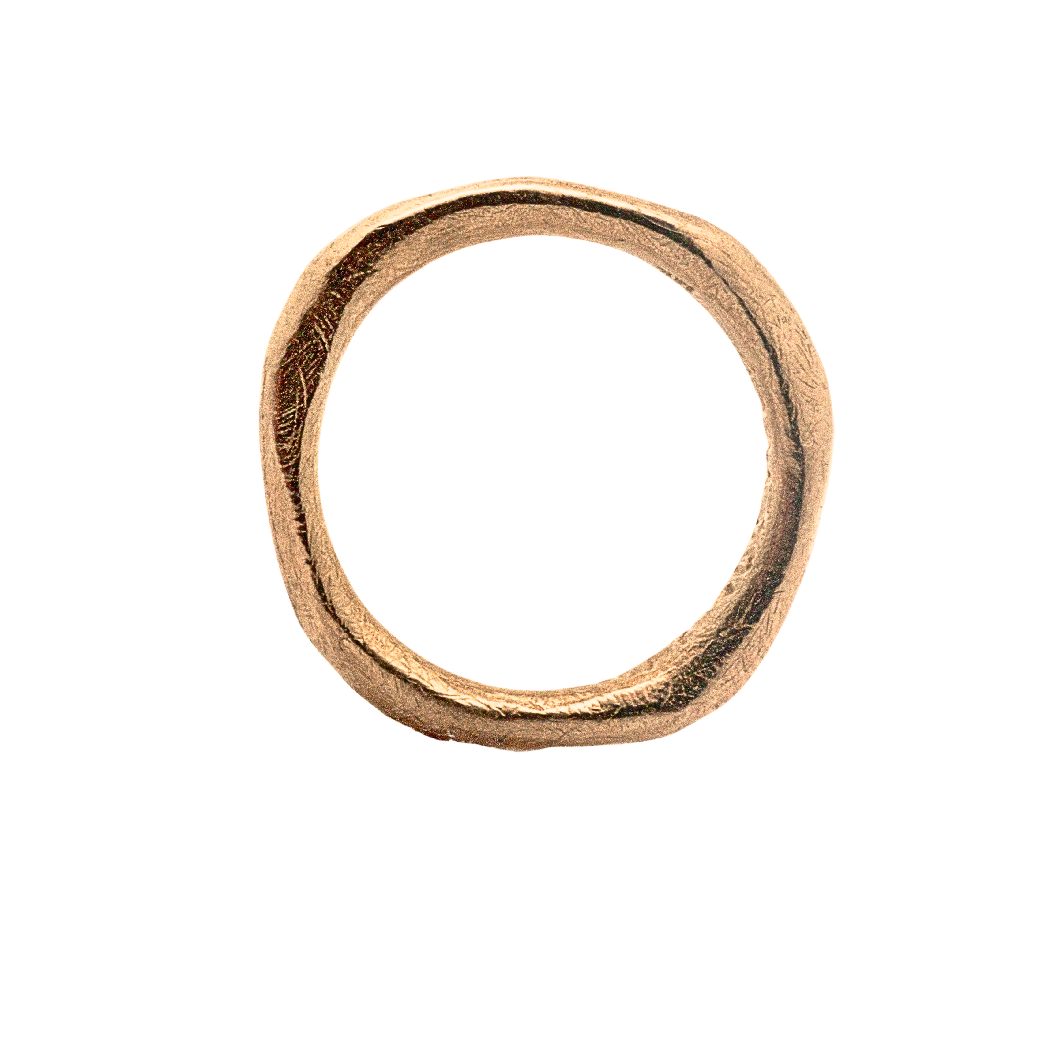 Side View of MADRONE Stacker Ring Highlighting Organic Design


