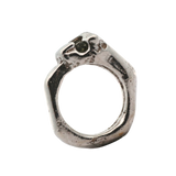 ANIMAL Big Cat Ring 0126 with Embedded Sapphires Sterling Silver Size 7.5