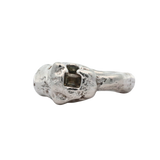 ANIMAL Big Cat Ring 0126 with Embedded Sapphires Sterling Silver Size 7.5