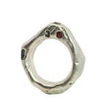 WILDER Ring No.012648 - Sterling Silver, Sapphire, Ruby