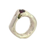 WILDER Ring worn on hand, recycled sterling silver