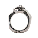 ANIMAL Big Cat Statement Ring No.092601 - Sterling Silver + Sapphires, Ruby