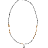 HOLDING Right Hoop Charm - Sterling Silver