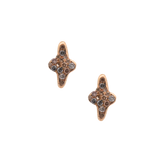 ARISTA Stud Earring - 14K Gold + Pavé