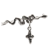 SNAKE + ARISTA Brooch - Sterling Silver