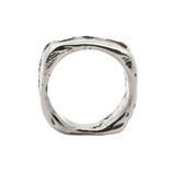 Cliff Ring No. 042621 - Sterling Silver + Sapphires