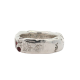 Cliff Ring No. 052622 - Sterling Silver + Sapphires