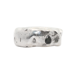 Cliff Ring No. 042609 - Sterling Silver + Sapphires