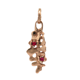 Dorte Pendant - 14K Gold + Rubies