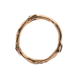 Gold - EINAR Stacking Ring + Rubies