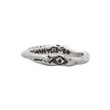 EYES Stacker Ring - Sterling Silver + Black Diamonds