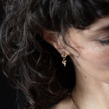 FRIKA Mix Earrings - Gold and Rubies