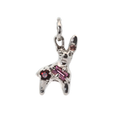 HARE Charm - Sterling Silver + Fête - Sapphires, Garnet