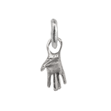 HOLDING Right Hoop Charm - Sterling Silver