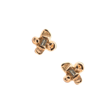 IDUN Stud Earring - Gold  + Black Diamond