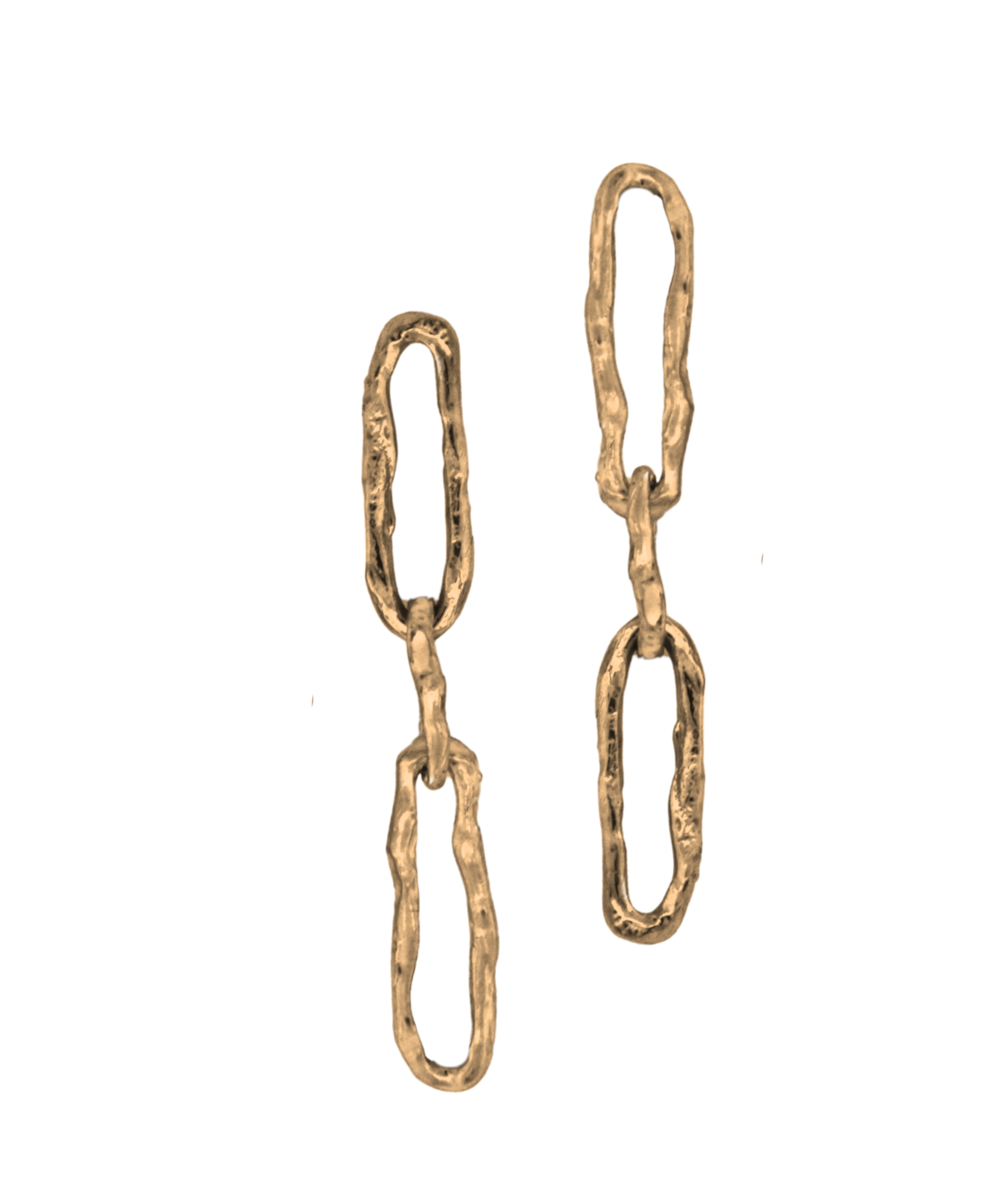 ILIA Link Earrings in 14K Fairmined gold, lost wax cast