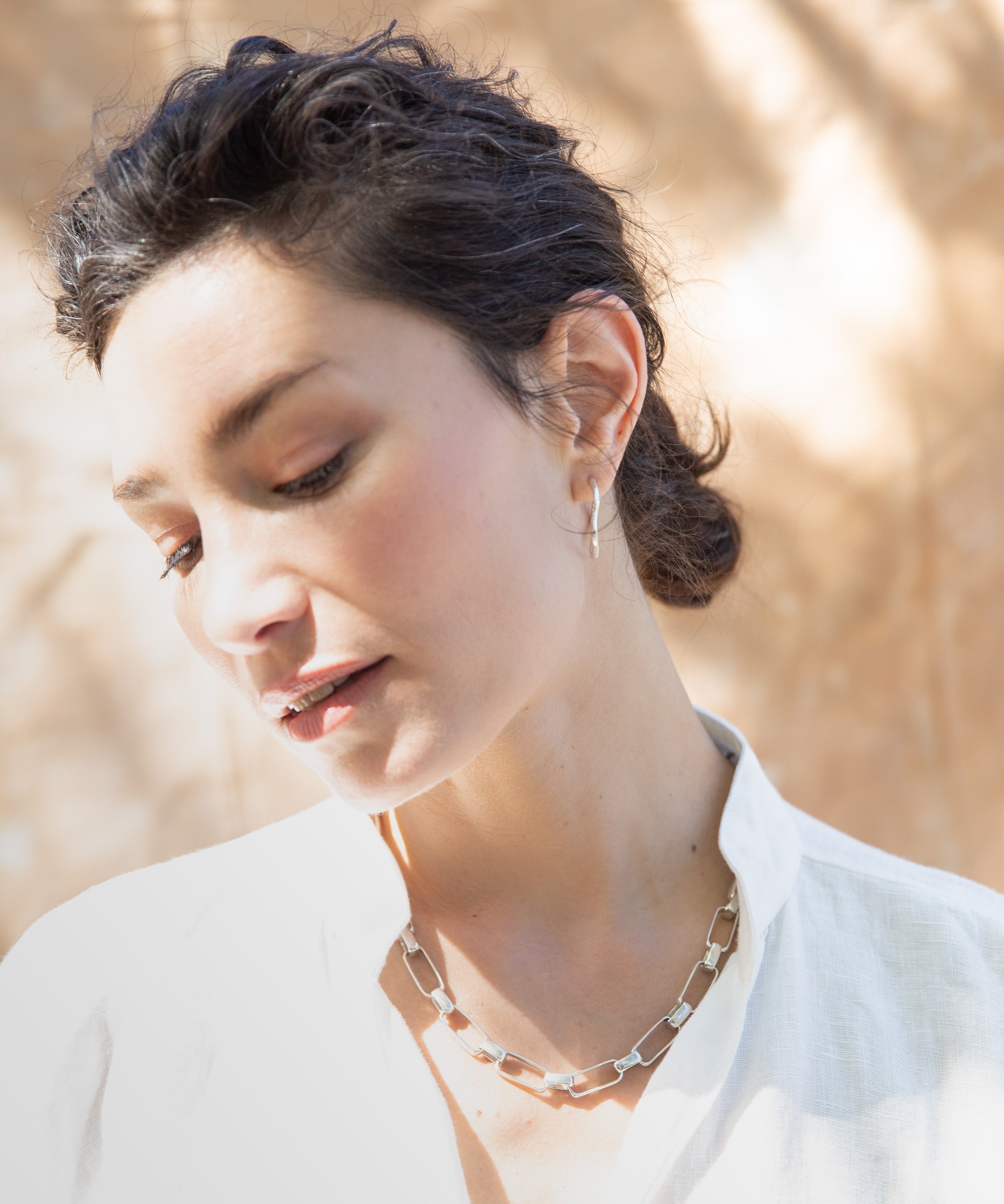MADRONE Hoop Earrings side profile view
