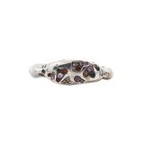 OOAK MAEVA Signet Ring No.02 - Sterling Silver + Sapphire Pavé - Size 8