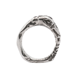 RAVEN Ring No. 042623 - Sterling Silver + Sapphire
