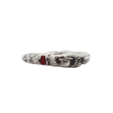 RAVEN Ring No. 042622 - Sterling Silver + Sapphire