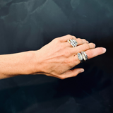 WORKSHOP RING No. 5 - Gold Madrone Ring with diamonds