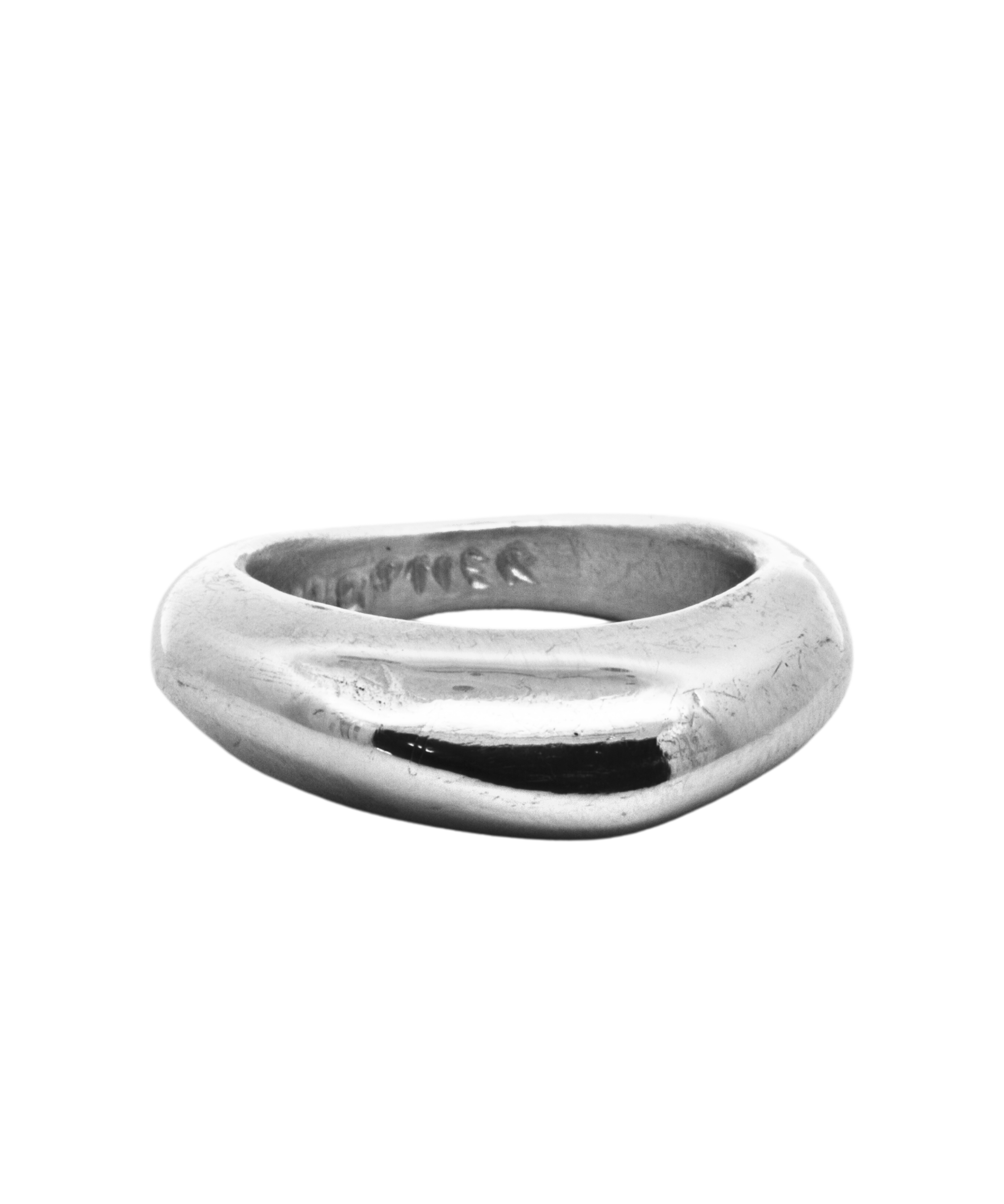 GLENR Round Dome Ring in recycled sterling silver, lost wax cast