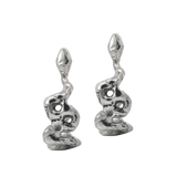 SNAKE Hoop Earrings - Sterling Silver